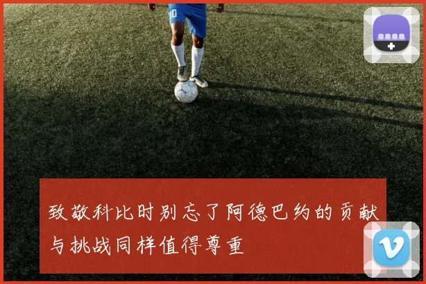致敬科比时别忘了阿德巴约的贡献与挑战同样值得尊重